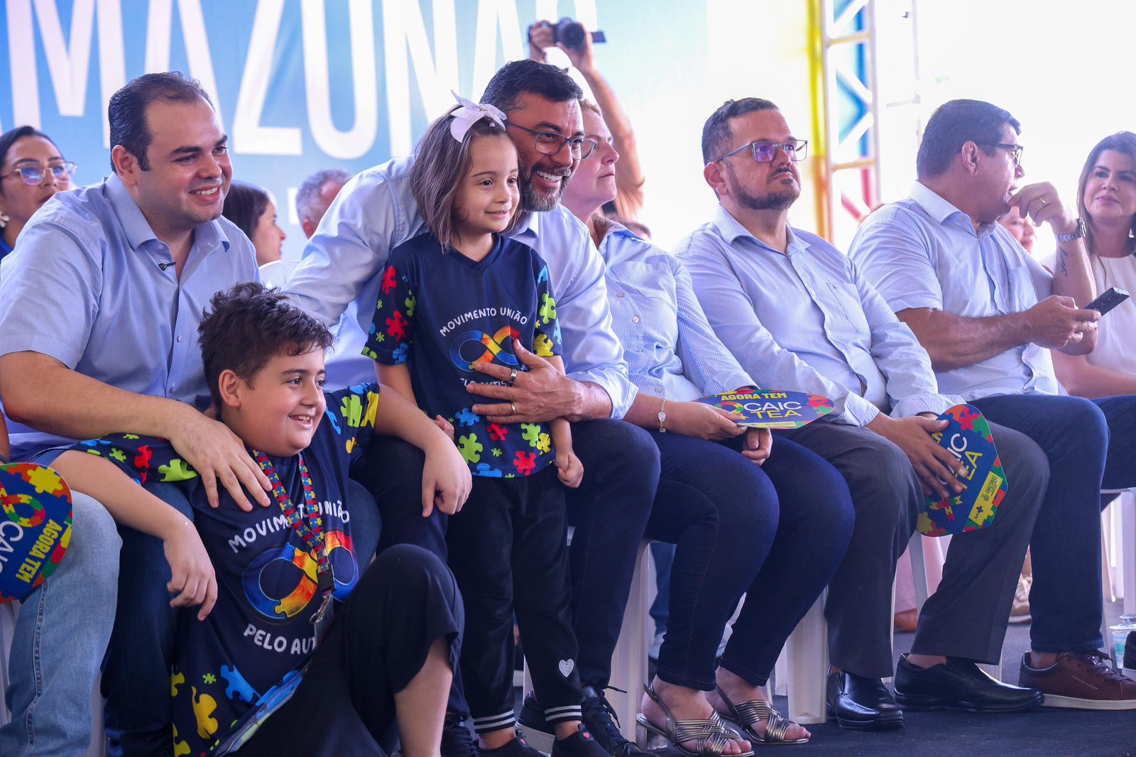 Inauguração do CAIC TEA Dr. Afrânio Soares em Manaus com estrutura adaptada para o atendimento especializado de crianças com autismo.