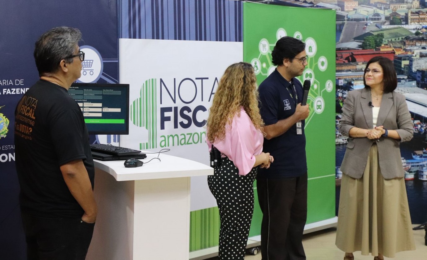 Logotipo da Campanha Nota Fiscal Amazonense referente ao sorteio de prêmios no estado do Amazonas.