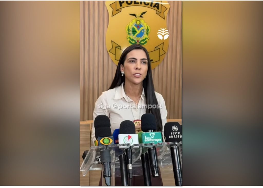 Fachada da delegacia especializada em proteção à criança e ao adolescente durante operação policial em Manaus.