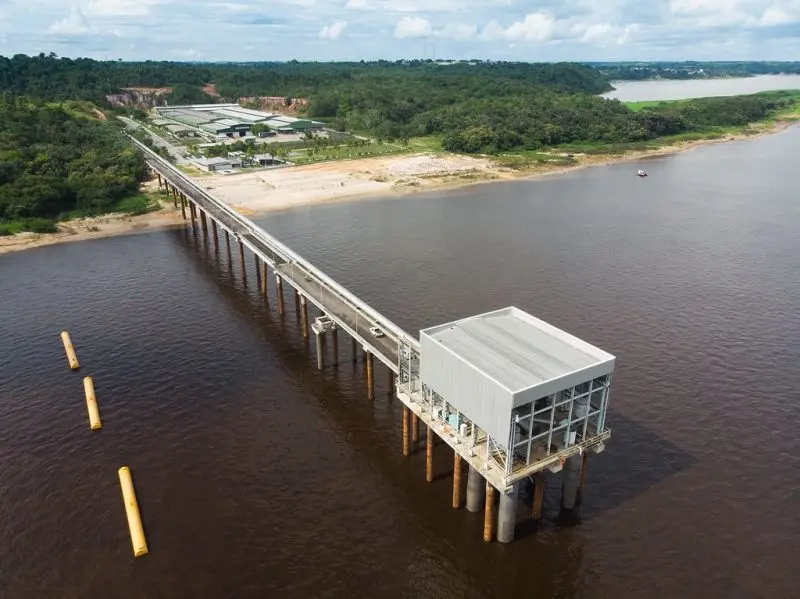 estação de tratamento de água ponta das lajes em manutenção em manaus
