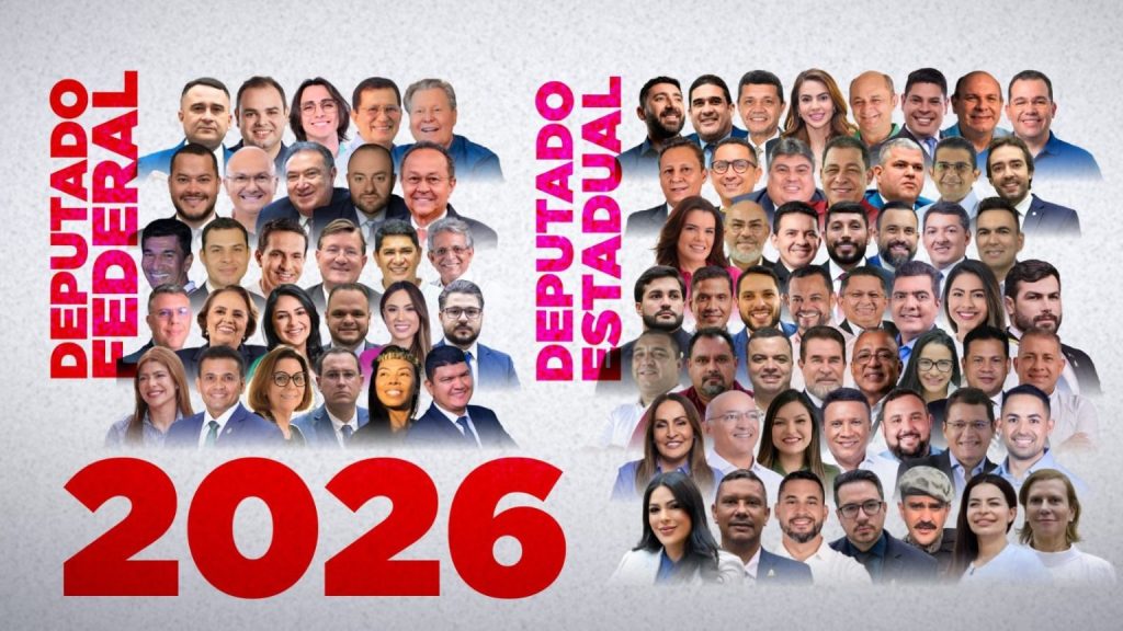 Grafico com resultados da pesquisa eleitoral para deputado federal e estadual no Amazonas em 2026