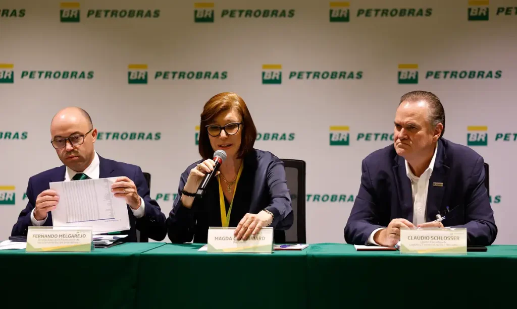 Vista externa da sede da Petrobras no Rio de Janeiro durante coletiva de imprensa sobre o mercado de petroleo
