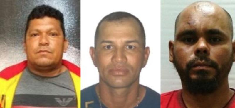 Imagens de seis pessoas procuradas pela Polícia Civil do Amazonas por envolvimento na morte de um policial militar em Tefé.
