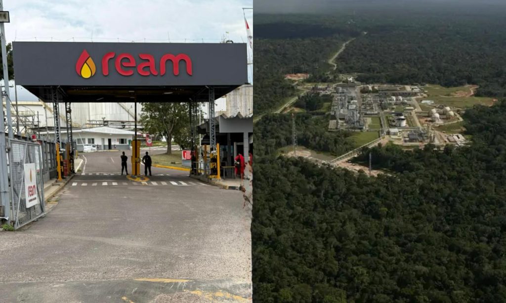 Vista da infraestrutura da Refinaria da Amazônia do Grupo Atem no Amazonas