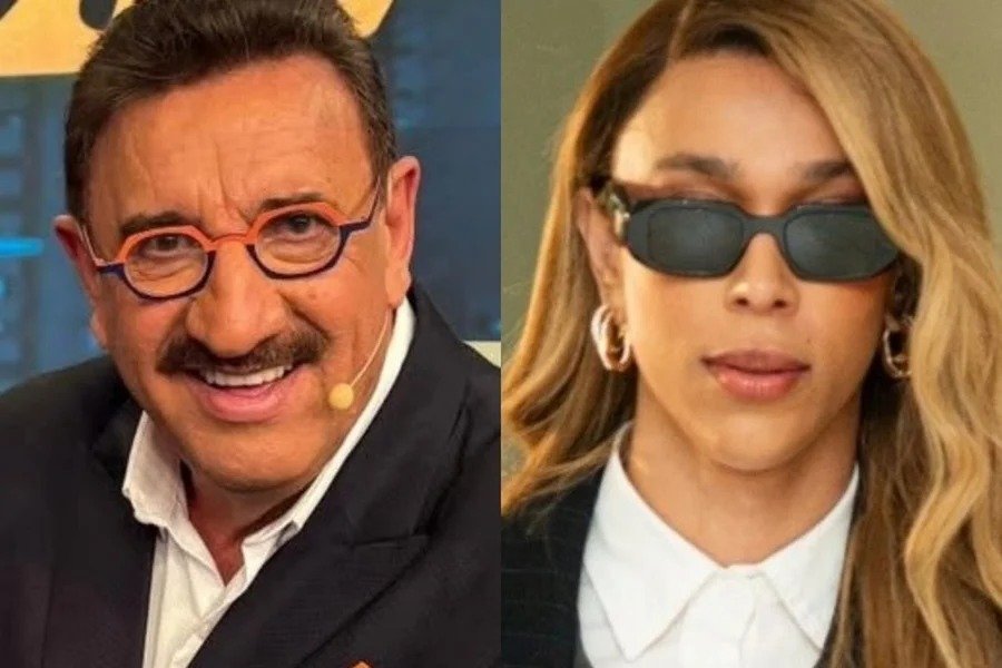O apresentador Ratinho e a deputada federal Erika Hilton em destaque sobre caso judicial.