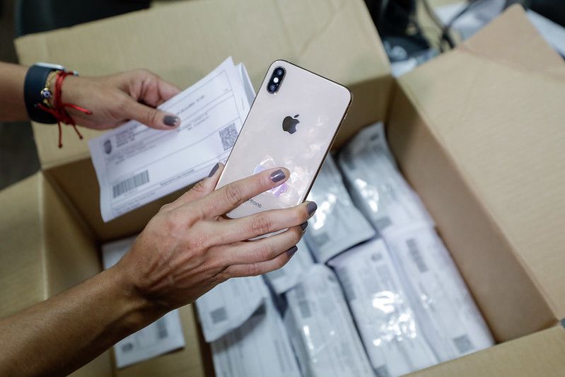 Fachada da sede do programa RecuperaFone da SSP-AM em Manaus para devolucao de celulares