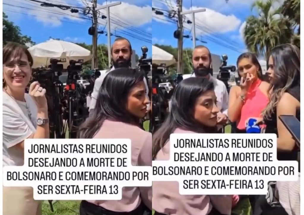 Jornalista Igor Damasceno em vídeo desmentindo acusações sobre cobertura da internação de Bolsonaro