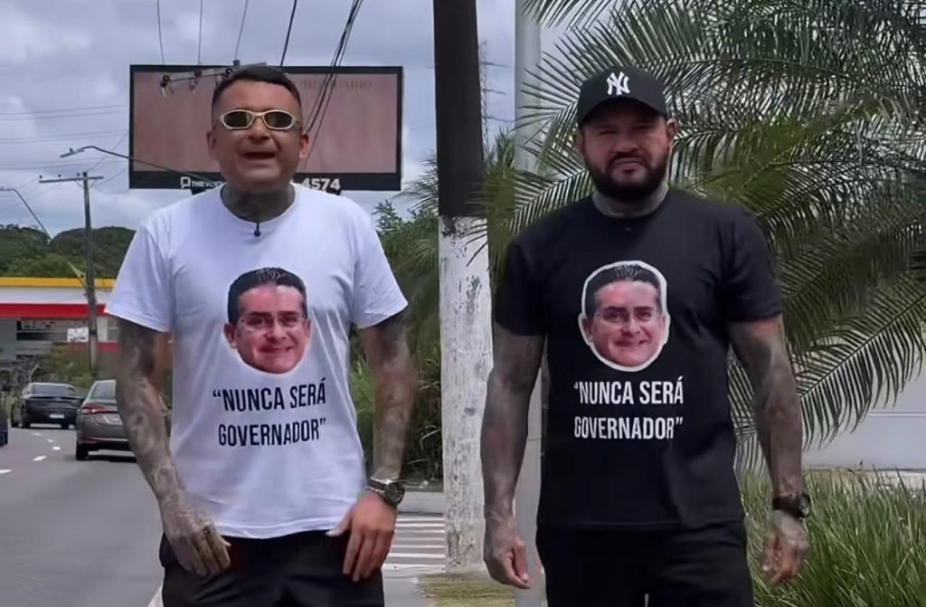 Vereador Sargento Salazar e prefeito David Almeida em disputa judicial por propaganda eleitoral antecipada.