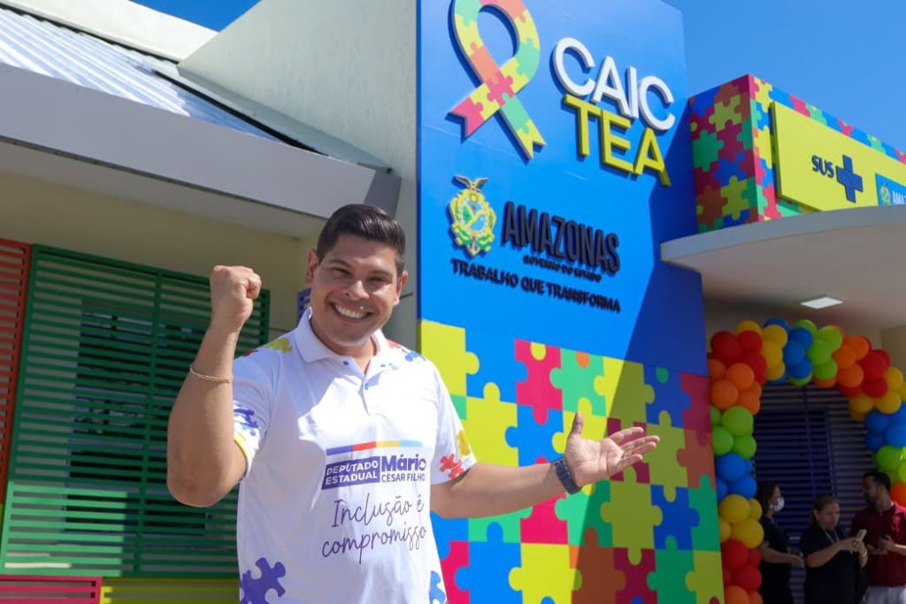Inauguração da terceira unidade do CAIC-TEA no bairro Parque Dez em Manaus para atendimento de crianças com autismo