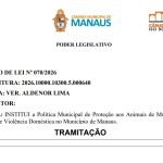 Vereador Aldenor Lima em destaque durante proposta na Câmara Municipal de Manaus