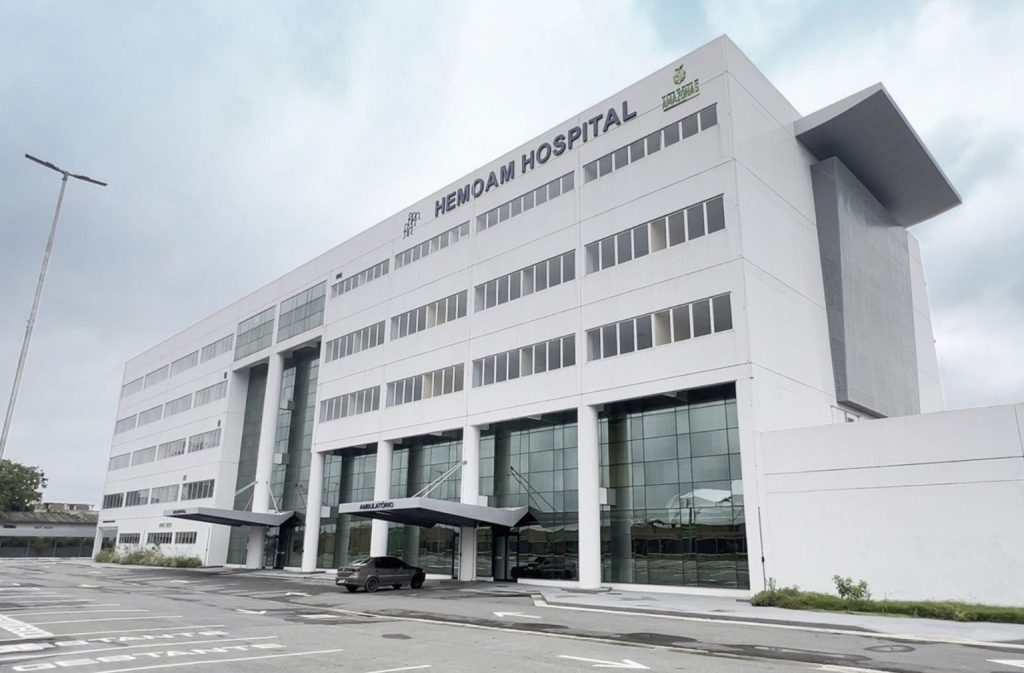 Governador Wilson Lima durante a cerimonia de inauguracao do Hospital do Sangue Idenir de Araujo Rodrigues em Manaus