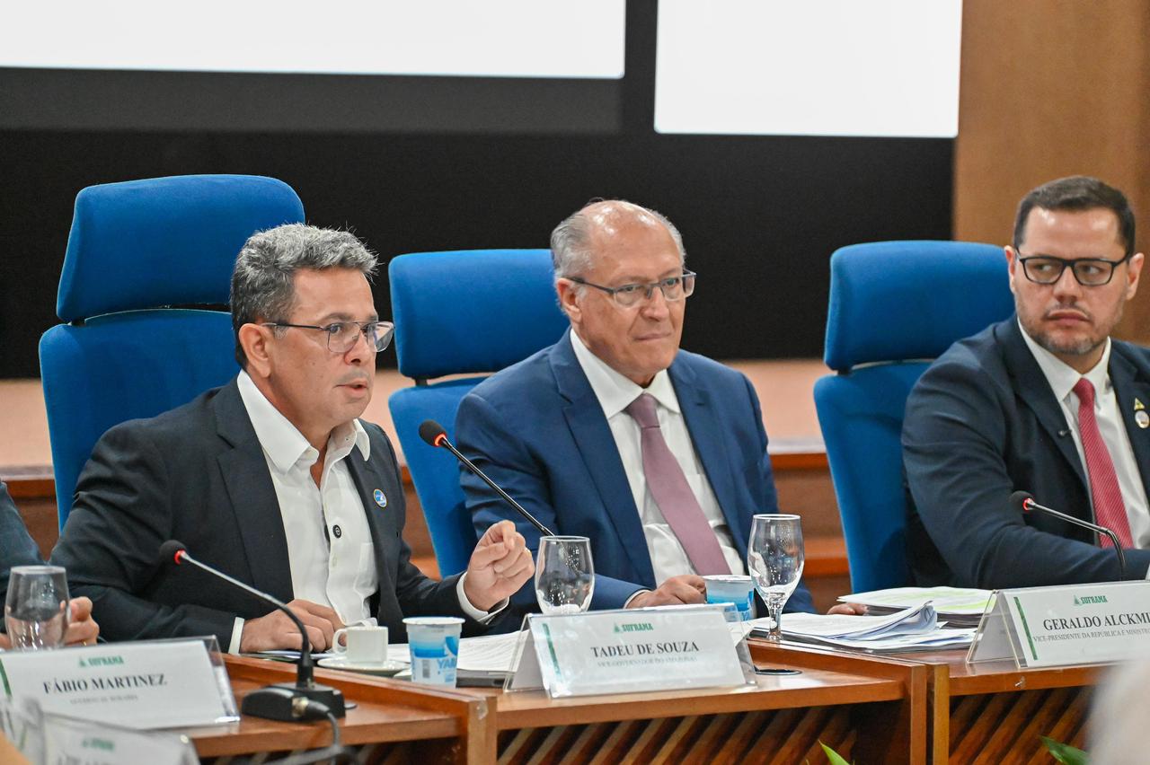 Vice governador Tadeu de Souza durante a reuniao do conselho de administracao da suframa em manaus