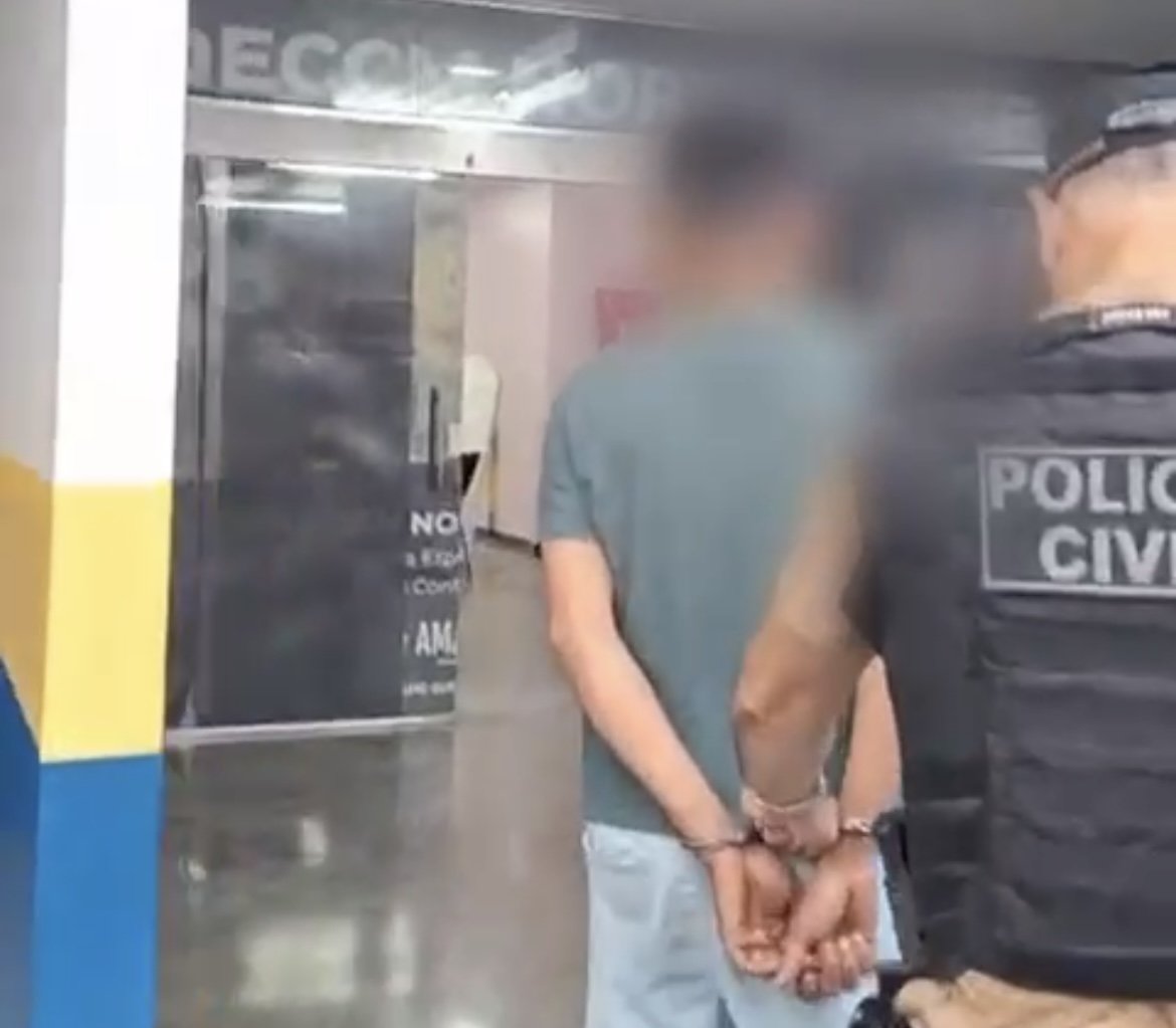 Fachada da delegacia especializada em crimes contra a mulher em manaus onde o suspeito de estupro foi apresentado
