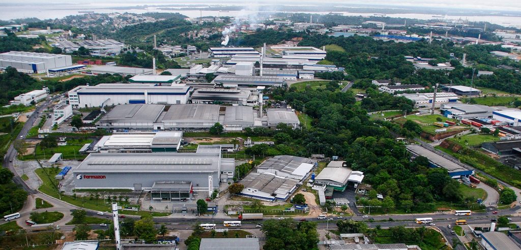 Vista externa do Polo Industrial de Manaus onde empresa foi processada por danos morais.