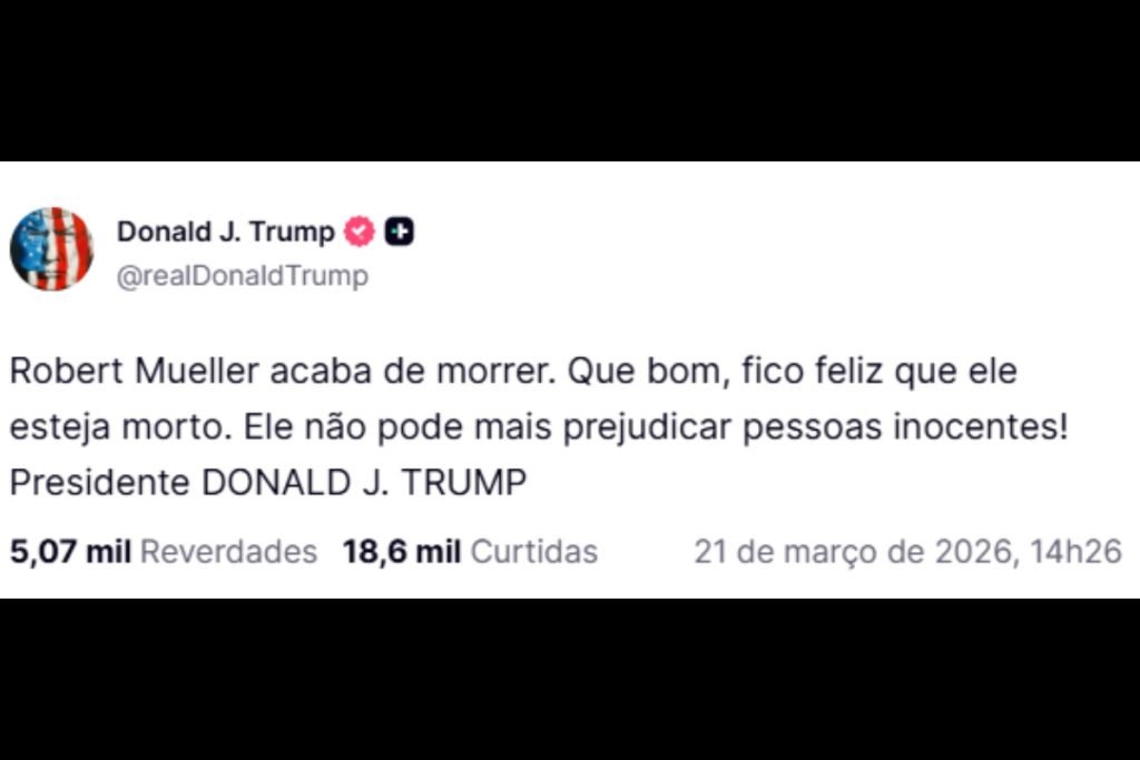Fotografia de Robert Mueller ex-diretor do fbi falecido aos 81 anos