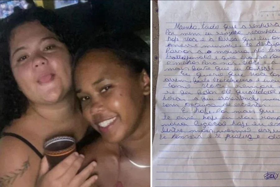 Retrato das amigas Tamara e Elen desaparecidas em Porto Seguro após saírem de motocicleta