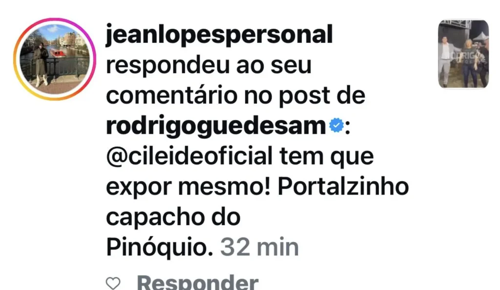 Empresária Cileide Moussallem e vereador Rodrigo Guedes em destaque sobre denúncia de ataques nas redes sociais.