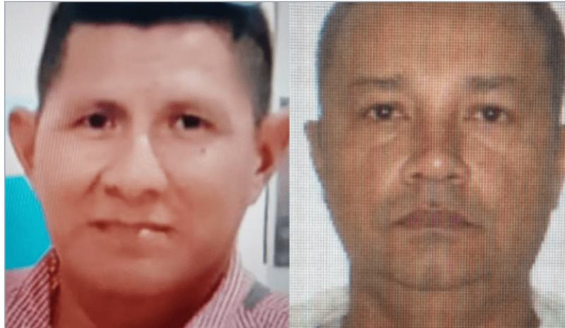 Fotos de dois homens desaparecidos em Manaus buscados pela Polícia Civil do Amazonas.