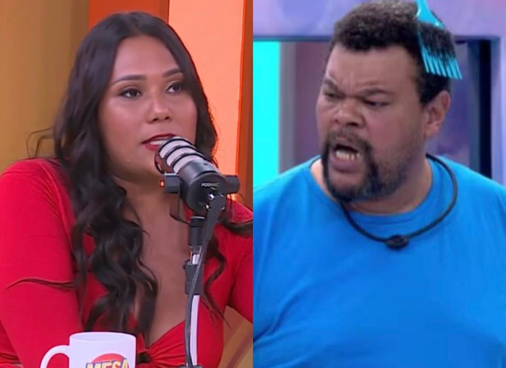 Chaiany em entrevista no MesaCast BBB falando sobre sua saída do reality show