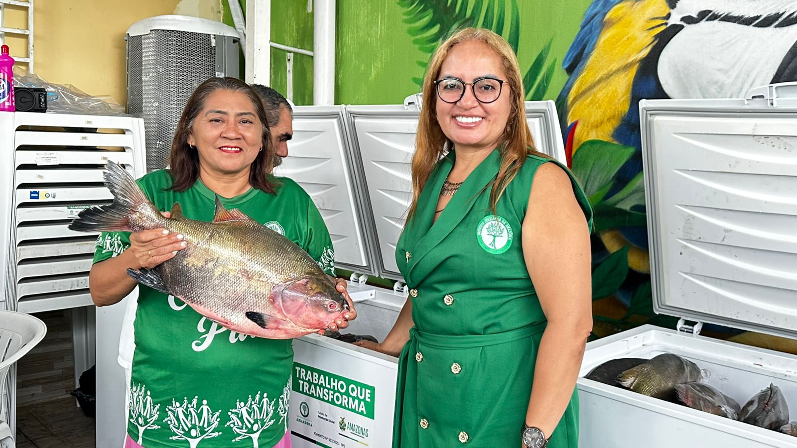 Distribuição de peixes do programa Peixe no Prato Solidário para famílias em situação de vulnerabilidade no Amazonas