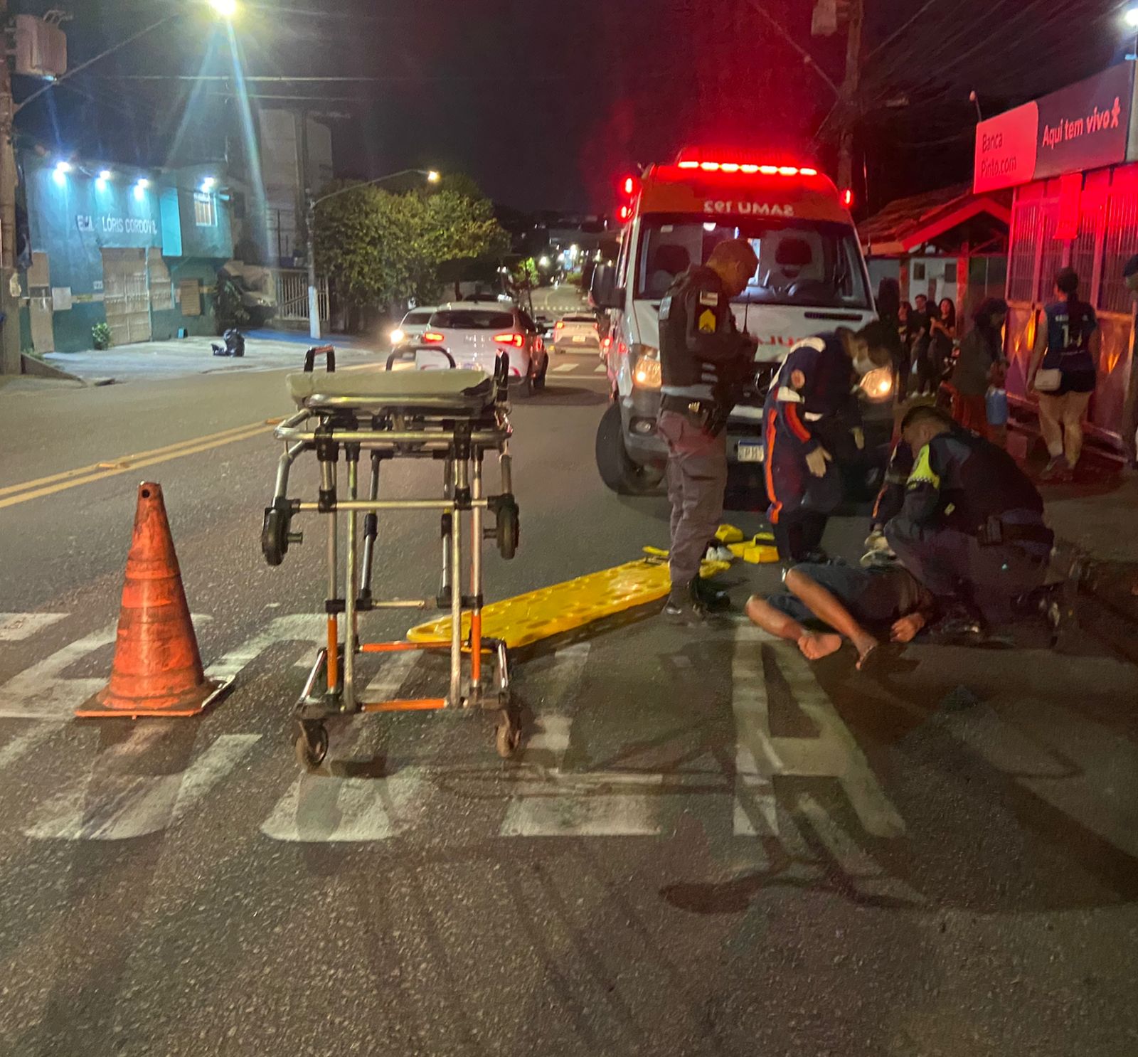 Homem atropelado por motocicleta na zona sul de Manaus