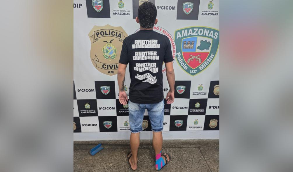 Fachada do nono distrito integrado de polícia em manaus onde o suspeito de criar nudes falsos com ia foi apresentado