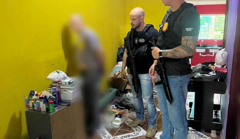 homem suspeito de fraude contra seguradora preso pela policia civil em manaus