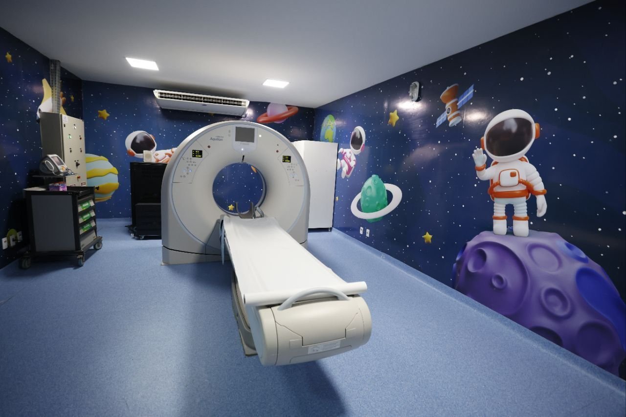 Inauguração do serviço de tomografia computadorizada no Hospital e Pronto-Socorro da Criança da Zona Oeste em Manaus