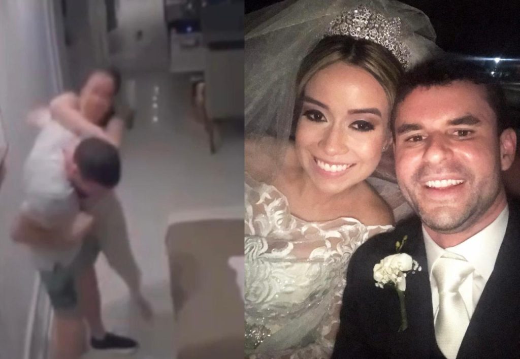 Influenciadora Laís Albano e o médico Filipe Lobão em cena de vídeo que circula nas redes sociais