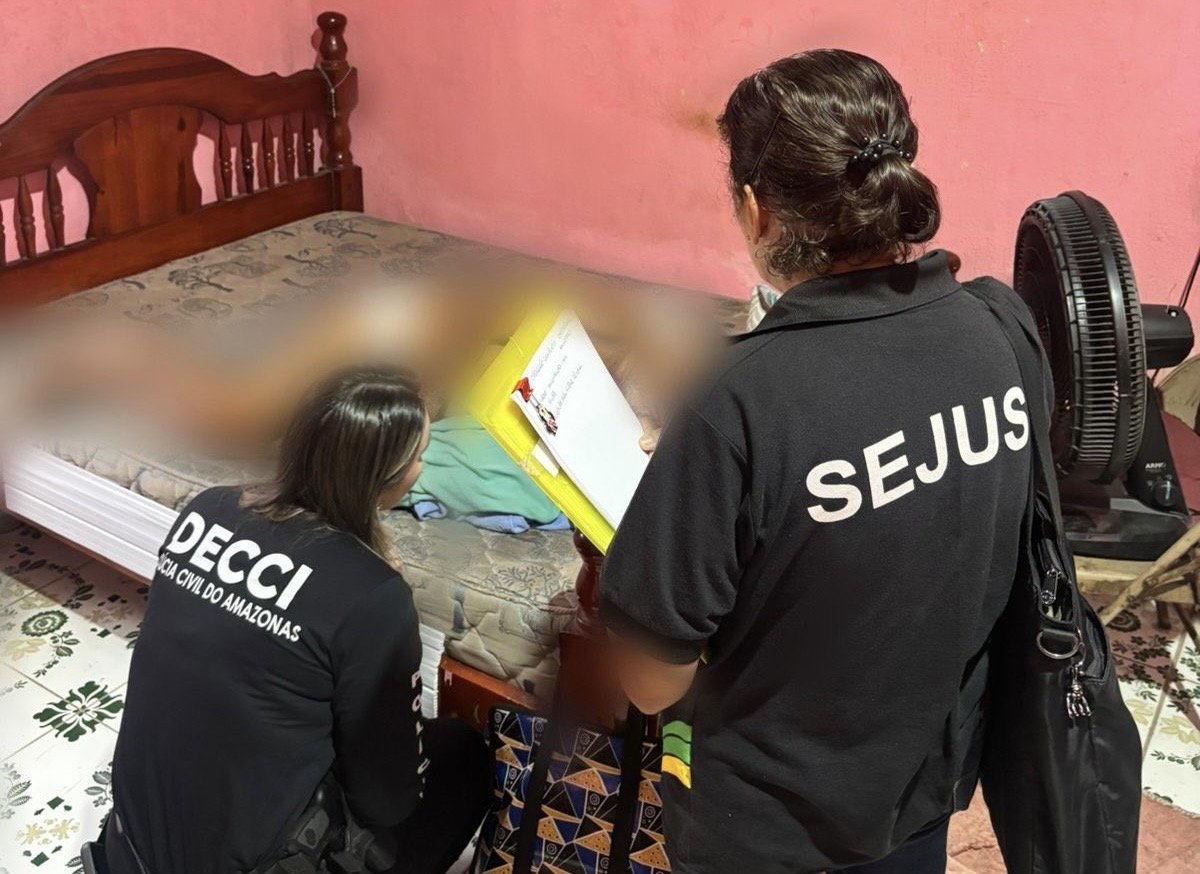 imagem de divulgação sobre maus-tratos a idosa em manaus
