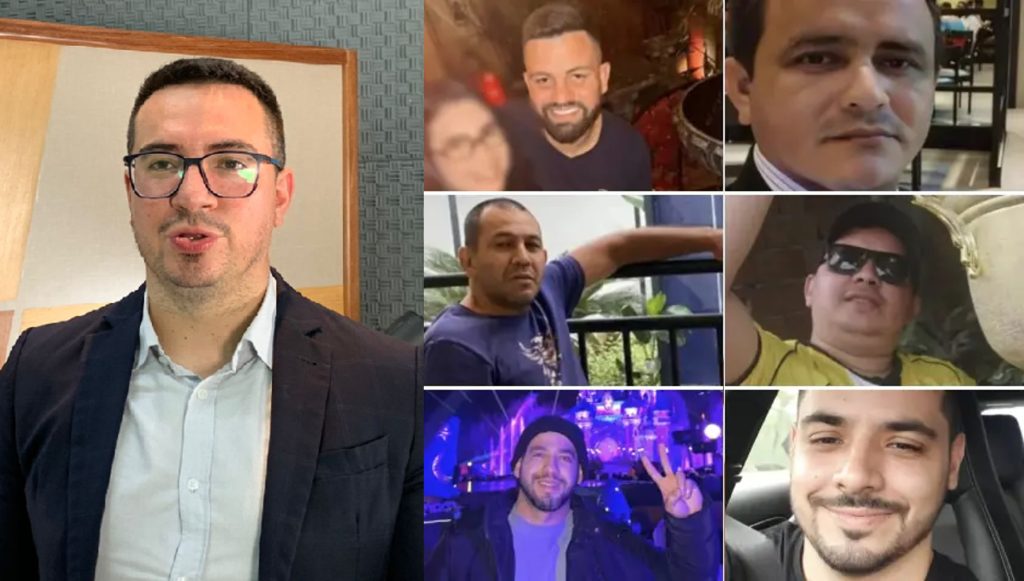 Empresária Cileide Moussallem e vereador Rodrigo Guedes em destaque sobre denúncia de ataques nas redes sociais.