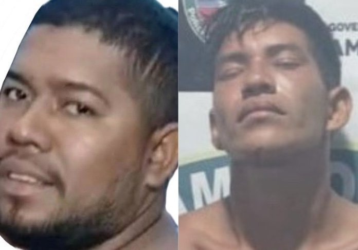 Fotos de Dosival de Assis Filho e Zaquel de Souza da Costa foragidos da justiça em Maraã Amazonas