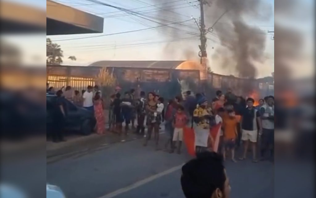 Operação de reintegração de posse no bairro Tarumã em Manaus