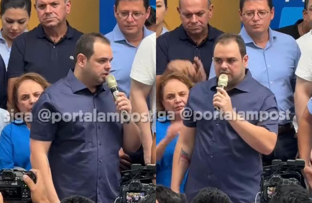 Roberto Cidade durante anúncio de pré-candidatura a deputado federal nas eleições de 2026 no Amazonas