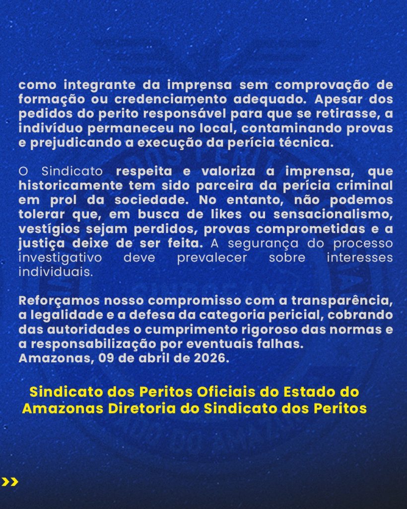 Perito e jornalistas em confusão durante cobertura de acidente no Distrito Industrial em Manaus