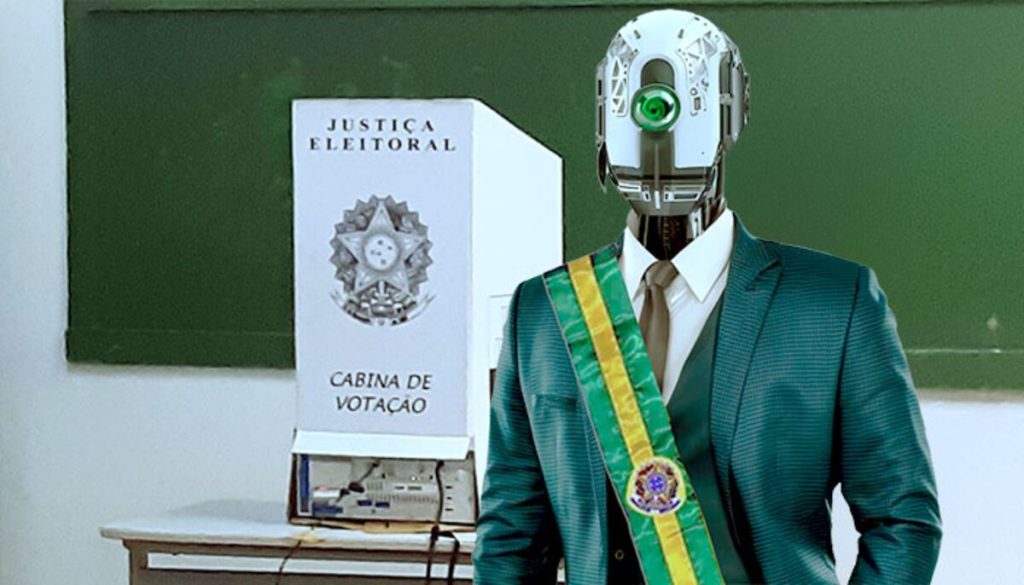 Fachada do Tribunal Superior Eleitoral em Brasília representando as novas normas de inteligência artificial para as eleições de 2026.