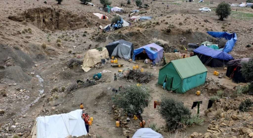 Vista de área atingida por terremoto de magnitude 5,8 na região de Hindu Kush entre o Afeganistão e o Paquistão.