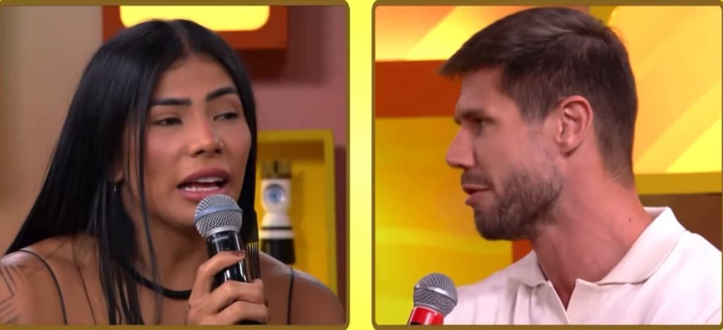 Marciele Albuquerque e Jonas Sulzbach durante participação no Prêmio gshow após o BBB 26.