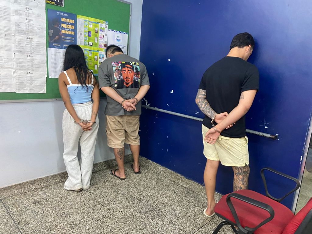 Três pessoas presas em Manaus suspeitas de tráfico de drogas sintéticas