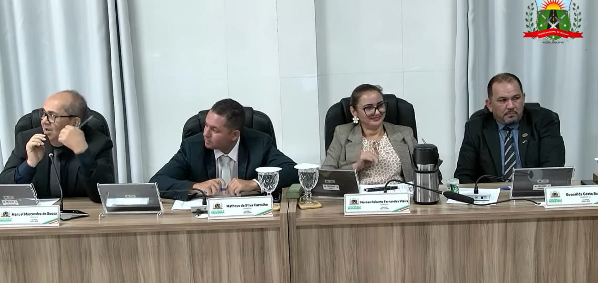 Vereadora Susenilda Costa durante sessão na Câmara Municipal de Ubajara no Ceará