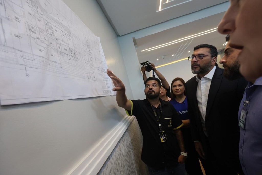 Governador Wilson Lima vistoria as obras de construção do novo Centro de Atenção Integral Juventude TEA em Manaus.