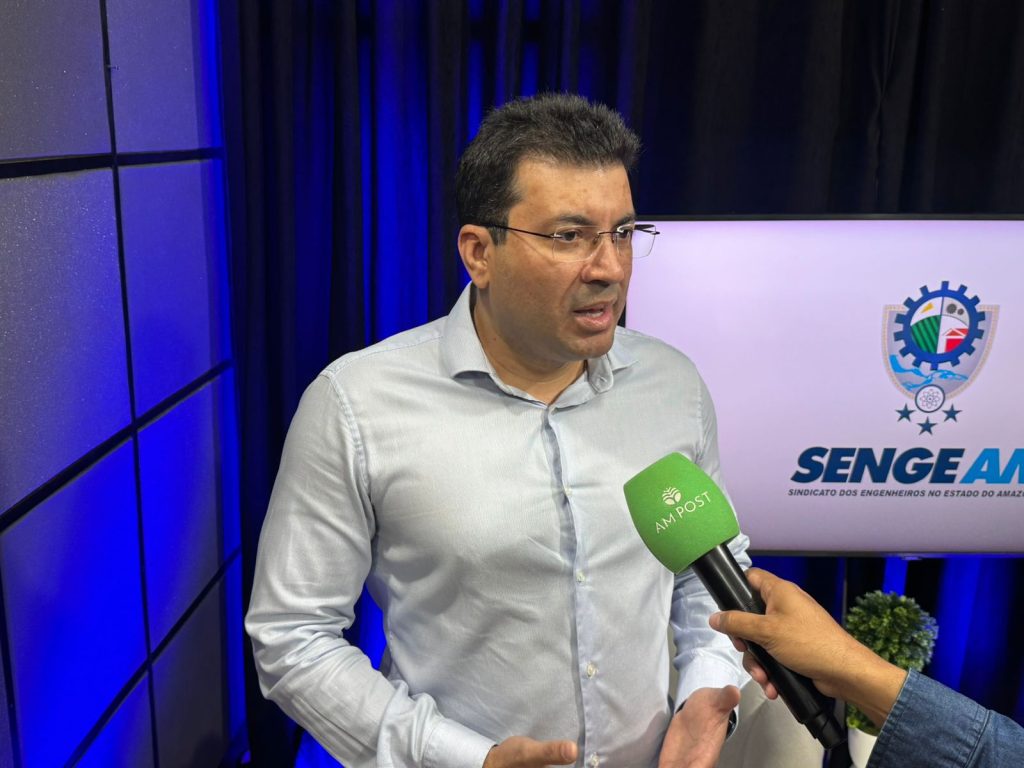 Hugo Tavares presidente do Senge Amazonas durante balanço de gestão