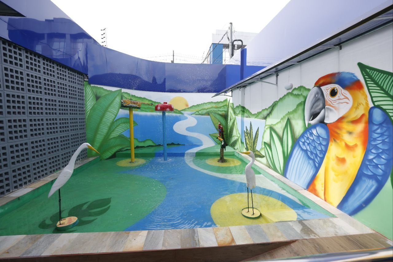 Fachada do Centro de Atenção Integral Juventude TEA em Manaus destinado ao atendimento de adolescentes autistas.