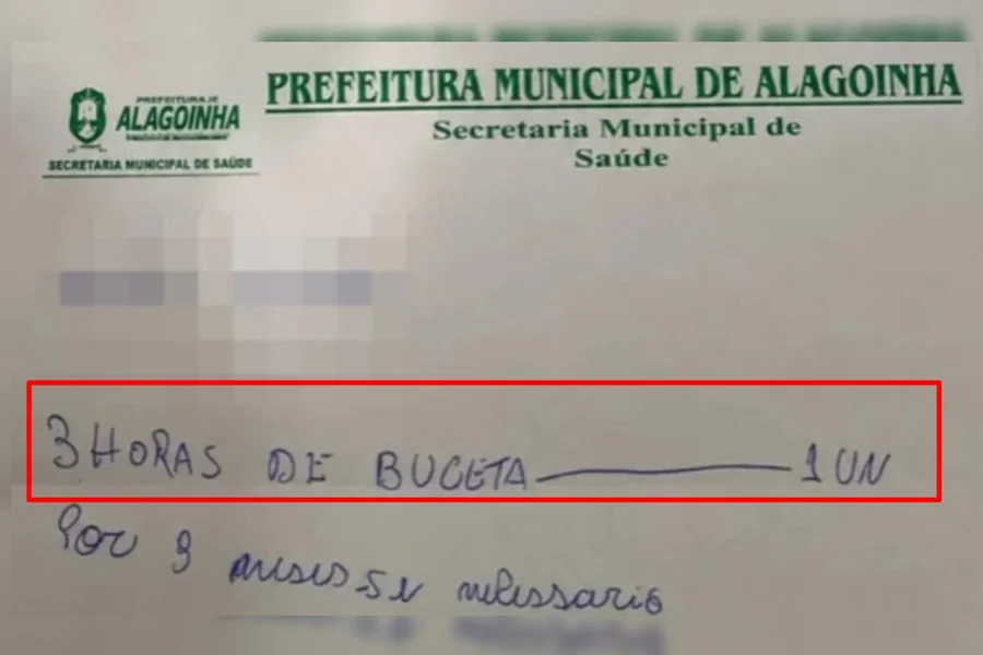 imagem de receita médica supostamente alterada com conteúdo obsceno
