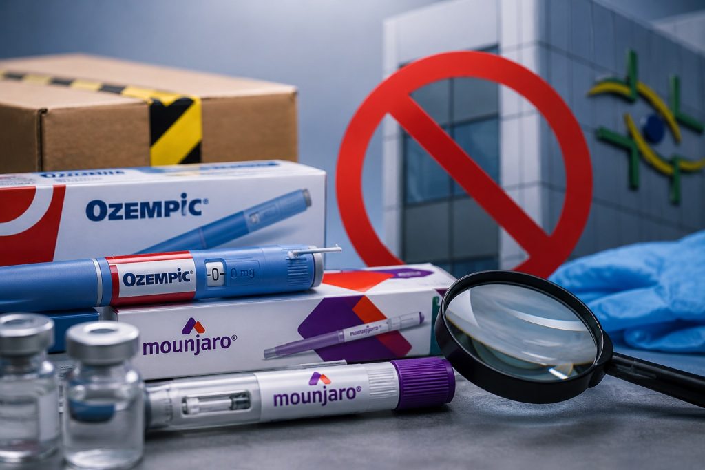 Imagem referente à apreensão de produtos irregulares de saúde pela Anvisa