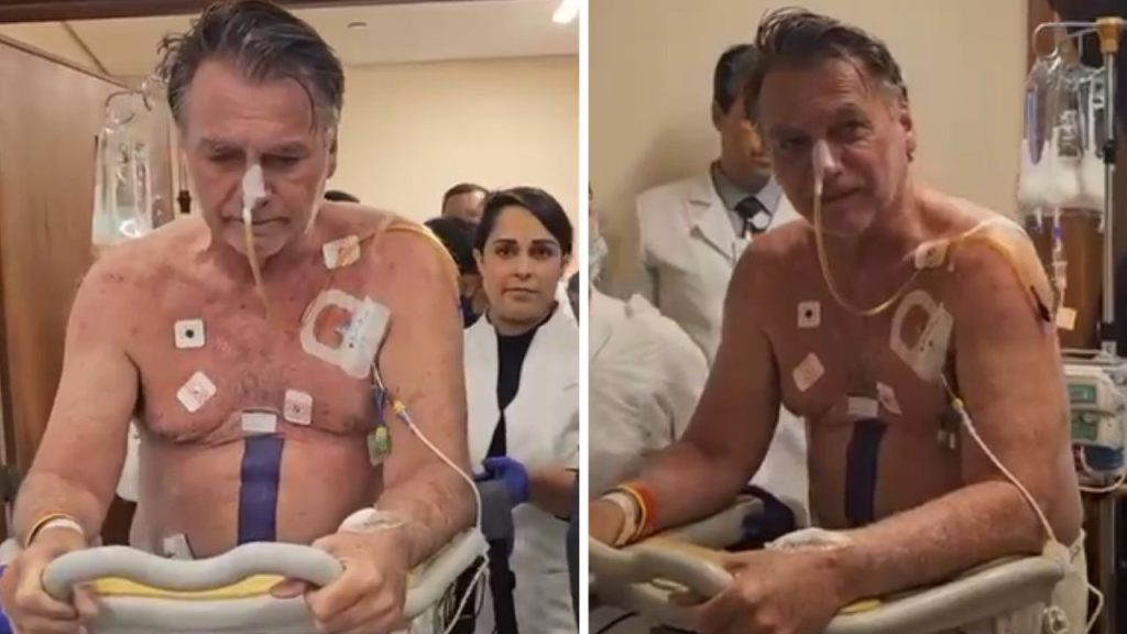 Jair bolsonaro durante cirurgia no ombro