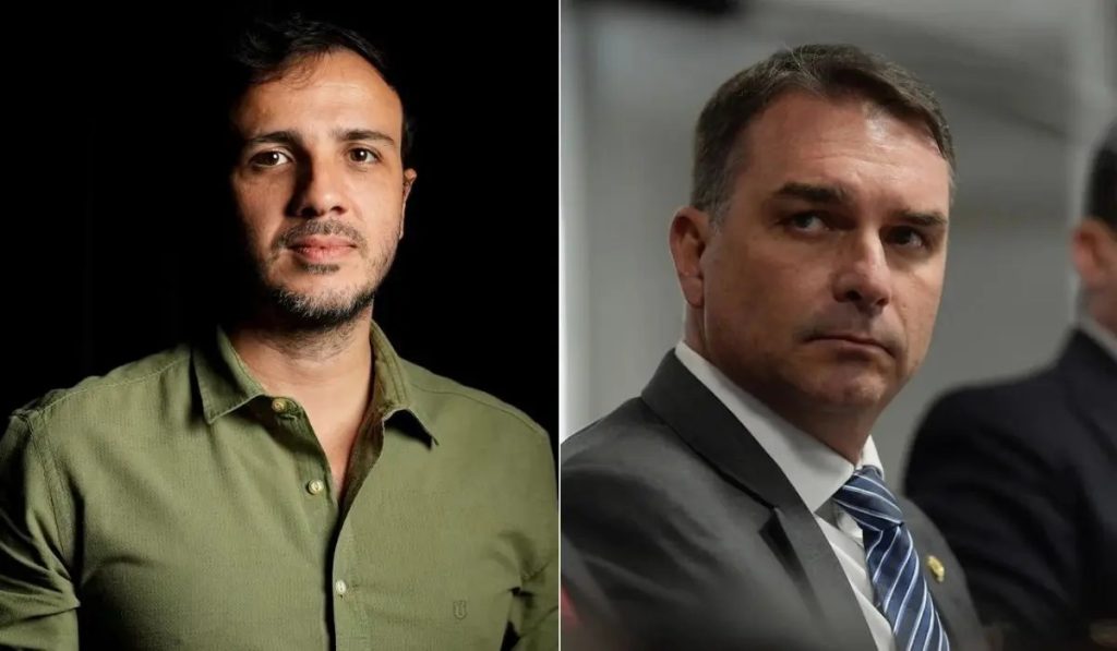 Reprodução de foto relacionada à pré-campanha de Flávio Bolsonaro