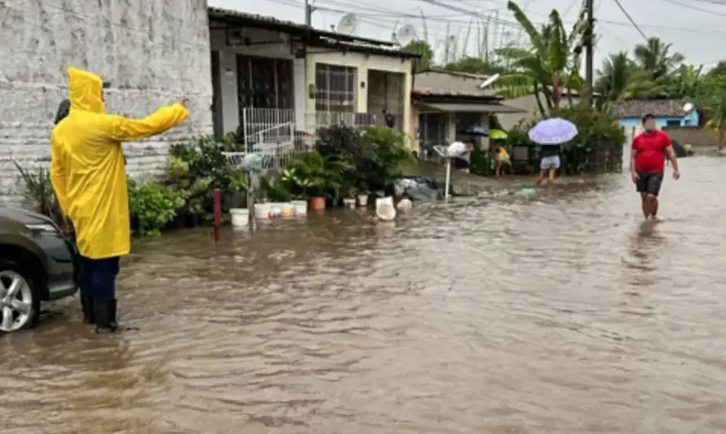 Imagem da Prefeitura de Timbaúba sobre as chuvas em Pernambuco