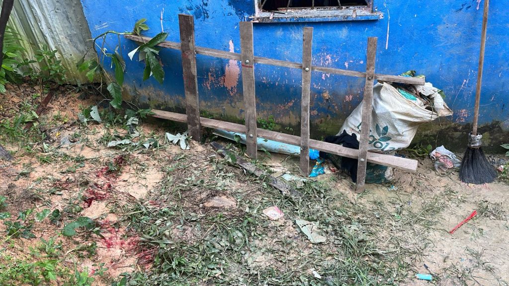 cena da casa onde ocorreu feminicídio em Manaus