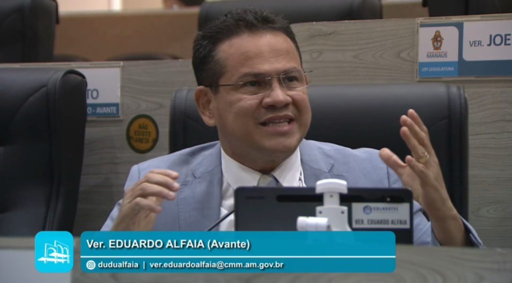 Vereador Eduardo Alfaia discursa sobre emendas para a zona rural de Manaus